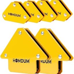 Homdum 6pc Multi Angle magnetic welding holder clamps set with 2 pc x 3 inch arrow type square and 4pc x Mini arrow square strong magnet pull for accurate alignment in fabrication works-image-55