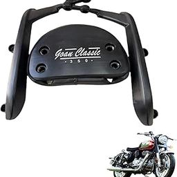 MV RE Goan Classic 350 Motorcycle Backrest, Black Pillion Back Rest Support-picture-33