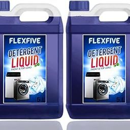 Flexfive Liquid Laundry Detergent for Front and Top Load Washing Machines, 5L, Pack of 2-29