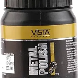 Vista Auto Care Metal Polish 100 g For Chrome, Copper, Brass, Bronze, Nickel and Stainless Steel-picture-2