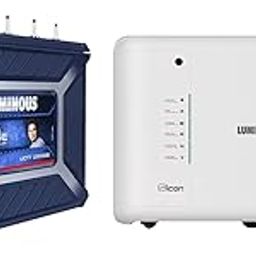 Luminous Inverter & Battery Combo (Icon 1600 Pure Sine Wave 1400VA/12V Inverter with UCTT26066 Tall Tubular 220Ah Battery) for Home, Office & Shops-picture-20