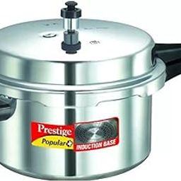 Prestige Popular Plus Induction Base Aluminium Outer Lid Pressure Cooker, 7.5 Litres, Silver-4