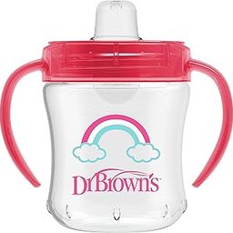 Dr. Brown's Transition Sippy Cup with Soft Spout - Pink - 6oz - 6m+-29