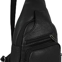 Sling Chest Bag – Stylish Vegan Leather Crossbody for Men & Women – Water-Resistant, Multi-Pocket Travel & Office Bag – Holds iPad, Phone, Passport – Comfortable & Secure-image-75