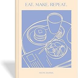 7mm Recipe Journal | Eat Make Repeat | Make your own Recipe and Cook Book | Kitchen Essential | A5 Size | 4 Sticker sheets | Hardbound and Laminated | 14.8 X 21 cms | Light Blue-image-68