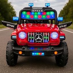 Storio G63 Red Electric Ride-on SUV for Kids – 4WD with Remote & Self Drive, LED Flashing Lights, Music, Long-Lasting Battery, Stylish Power Jeep.-image-98
