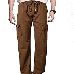 Men's Relaxed Fit Cargos by Just Black-image-69