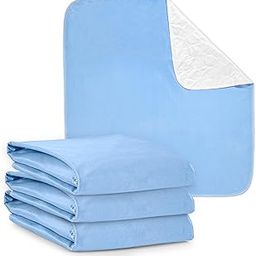 3 Pack of Washable Bed Pads for Incontinence, 17x24 Inches - Reusable Waterproof Mattress Sheet Protector Underpads for Kids, Adults or Pets-image-39