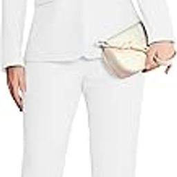 Women's 2 Piece Suit Notched Lapel One Button Slim Fit Business Office Work Tuxedo Blazer Pants Set-7