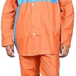 Kids Boy's Dual Pattern Rain Coat Top + Bottom Raincoat with Hooded and Sleeves-image-64