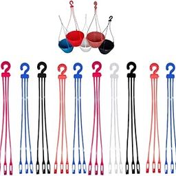 KUMUDAM Plastic Hooks for Hanging Basket/|for Balcony |Planter Holder|Plastic Basket Hooks|Replacement | Flower Pot Holders for Outdoor and Indoor| (15, Multicolor)-image-31