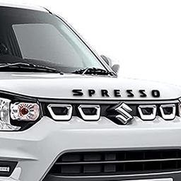Spresso Car Accessories 3D Logo Names Emblem Letters for Car Bonnet in Black Color-image-26