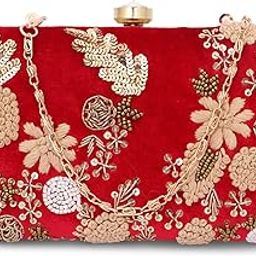 umera clutches wristlet red for girls anda woman-image-24