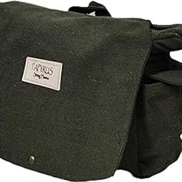CANVAS NESSENGER BAG/BRASS ZIPPER CLOSURE/HANDMADE/ANTIQUE/VINTAGE/ECO LOVELY/UNISEX/SUSTAINABLE/HIGHLY DURABLE/WASHABLE/NATURAL-image-28