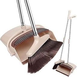 Ngel Broom and Dustpan with Dust Pan with Long Handle || Broom and Dustpan Set || Long Handle Plastic Broom with Dustpan for Home and Office Cleaning (Pack of 1) (Broom and Dustpan)-12