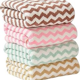 UrbanLeaf Super Soft Microfiber Designer Hand Towels (Multicolours) - 4 Pieces, 400 GSM-image-37