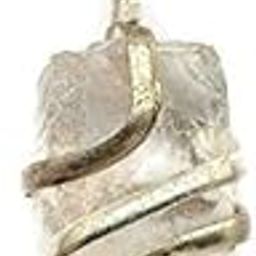Rough Crystal Quartz Silver Hand Wire-Wrapped Pendant-picture-35
