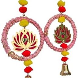 Nilanchal Handicrafts ShubhLabh Ring for Door Hanging Wall Diwali Decoration A Diwali Poojan Sticker for Door, Wall use,Mandir,Home,Office,Pujan Ganesh chathrthi Navratri Pooja Decoration-image-54