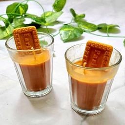 Masala Tea (Chai & Biscuit) Scented Candles in Glass Jar – Set of 2 | Hand-Poured Soy Wax | Cozy Masala Chai Fragrance | Long-Lasting | Perfect for Gifting & Home Decor-image-95