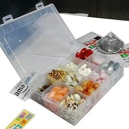DIY Crafts 1, Unssorted Mixed Shape Moti Beads Kit for Jewellery Making, Art Crafts Work Necklace Bracelet Earring Making Earring Random DIY Craft Making DNo# 2 1st Image Contain Bo(1)-15