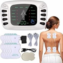 AcuPhysio Electronic Pulse Body Massager Therapy Stroke Slimming Machine For Pain Relief&Fitness Acupuncture Therapy Machine English Version For Pain Relief&Fitness, White-image-61