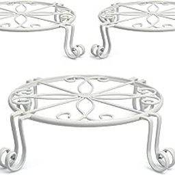 AAFIYA HANDICRAFTS® Rust-Free Metal Plant Stand Gamla Stand Flower Pot Holder for Indoor & Outdoor Use Pack of 3-image-45