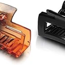 Sanas 2 Pcs Hair Clutcher Small Size Rectangle Shape Clutchers Transparent Korean Clutchers Claw Clip Pins Clasp Hair Accessories Magnetic Snap Acrylic Hair Clip Daily Use 2 Pcs-10