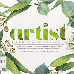 Anupam Artist Premium Drawing Book A5 | Acid-free Cartridge Paper 160GSM (40 Sheets, 80 Pages) | Spiral-Bound Sketchpad for Artists & Professionals for Marker Colored Pencil Charcoal Pastel-image-33