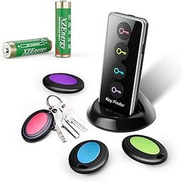 Key Finder, Wireless Key Tracker, 150ft Working Range Remote Finder, Tracker to Find Your Keys, Phones, Wallets, TV Remote, 4-13