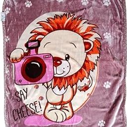 Baby Blanket for Kids | Cartoon Double-Layer Knitted Sleeping Blanket | Soft & Breathable Throw for Babies 0-2 Years | Multicolor | All Season Blanket | Pack of 1-image-99