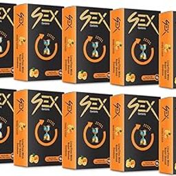 4EX Condoms for Men (Pack of 10) | Orange Flavor | Long Time | Super Dotted | Extra Lubricated | Electronically Tested | Disposable Pouches (10 Condoms Per Pack)-image-18