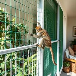 HT XPLORIX? [10x100 Feet ] Monkey Safety Net ? 2.5mm Thick, 45 Ply, 45mm Mesh | Heavy-Duty Nylon Protection Net-30