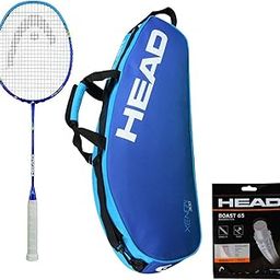 HEAD XENON 3.0 BADMINTON RACKET WITH KITBAG XENON 300 AND BOAST 65 BADMINTON STRING ORANGE-0