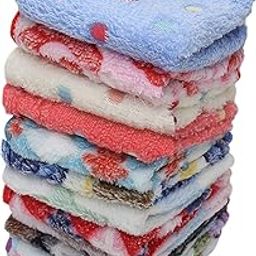 Soft henky Multi Design | Girls Handkerchief | Women Hanky Soft Fluffy Thick Face Hankies Set for Women Towels 10X10 Inches-picture-8