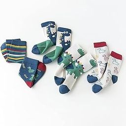 MNP 5 Pairs Cotton Ankle Socks for Kids 2-5 Years – Comfortable & Cute Prints, Set for Baby Boys & Girls (24-60 Months)-image-31