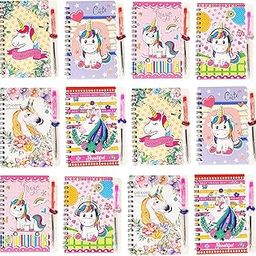 PARTEET Mix Stationary Gift Set Birthday Party Return Gift For Kids (Diary With Pen 12Pc)-image-32