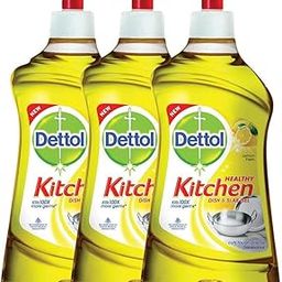 Dettol Kitchen Gel - 400 ml (Lemon, Pack of 3)-image-45