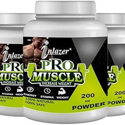 INLAZER Weight Gain Powder For Promote Muscle Develop And Improve Energy & Real Muscle Mass Gainer For Body Builders & Improves Performance| Ayurvedic Weight Gainer Supplement-12