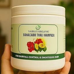 Naira’s Organic Banacado Hair Pack | Natural Hair Repair Mask for Dry & Damaged Hair | With Avocado, Hibiscus, Flaxseed & Rice | No Parabens or Sulfates (500g)-image-43