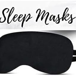 JCm Classic Black Eye Mask/Sleep Mask Cover for Puffy Eyes (Grey) (Black)-28