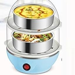 Plastic Multi-Function Electric 2 Layer Egg Boiler Cooker Steamer Egg Cooker Poacher 14 Egg Cooker,Egg Poacher,Egg Boiler Electric Automatic Off Egg Steamer (Pack of 1)-9