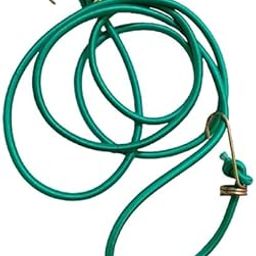 Rope 7.5 Foot Long and 5mm Thick High Strength Rope 15 Ft Streched Stretchable Strong Elastic Bungee Shock Cord Luggage Tying with Steel Hooks Bike Car Use Multi Color Pack of 6-picture-1