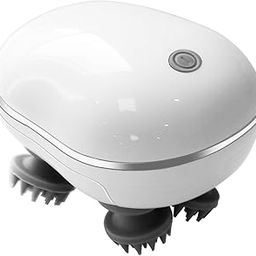 Tusmad Electric Scalp Massager Scalp Massager - 96 Silicone Kneading Points with Detachable Heads | Multi-Use Scalp, Body & Head Massager for Hair Growth | Ergonomic Green Design (White)-image-45