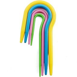 Jasol U Cable Stitch Holders 4size U Shape Plastic Cable Stitch Hand Knitting Needles Twist Curved Crochet Hook,Set,1-image-68