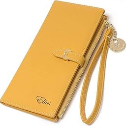 Women Long Soft Leather Wallet Zip Purse Multifunction Organizer Card Holder Clutch with Phone Pocket-image-67