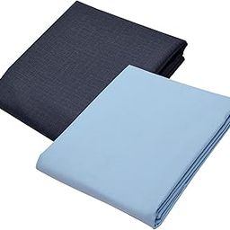 KUNDAN SULZ GWALIOR Men's Cotton Shirt & Trouser Fabric Combo Set (Un-Stitch; 1.20 & 2.25 Meter: Blue & Light Sky Blue)-image-83