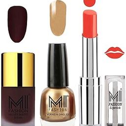 MI Fashion Nail Polish and Lipstick Combo - Magenta,Delightfully and more-image-10