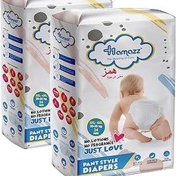 Hamazz Premium Pants Baby Diapers, XXXL - Large (3XL-4XL), 20-35 Kg, 48 Count | Up to 12 Hr Protection | Extra Absorbent & Soft | No Fragrance, No Lotion | Unisex Pant Style Diapers-image-41