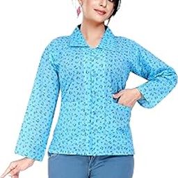 Women's/Girls' Standard Length Cotton Printed Summer Coat-image-93