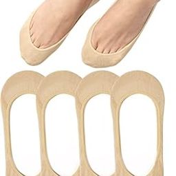 Thin No Show Socks, Low Cut Liner Non Slip Invisible Hidden sock for Flat Boat, Cool Comfort Breathable 4 Pairs Socks-picture-39